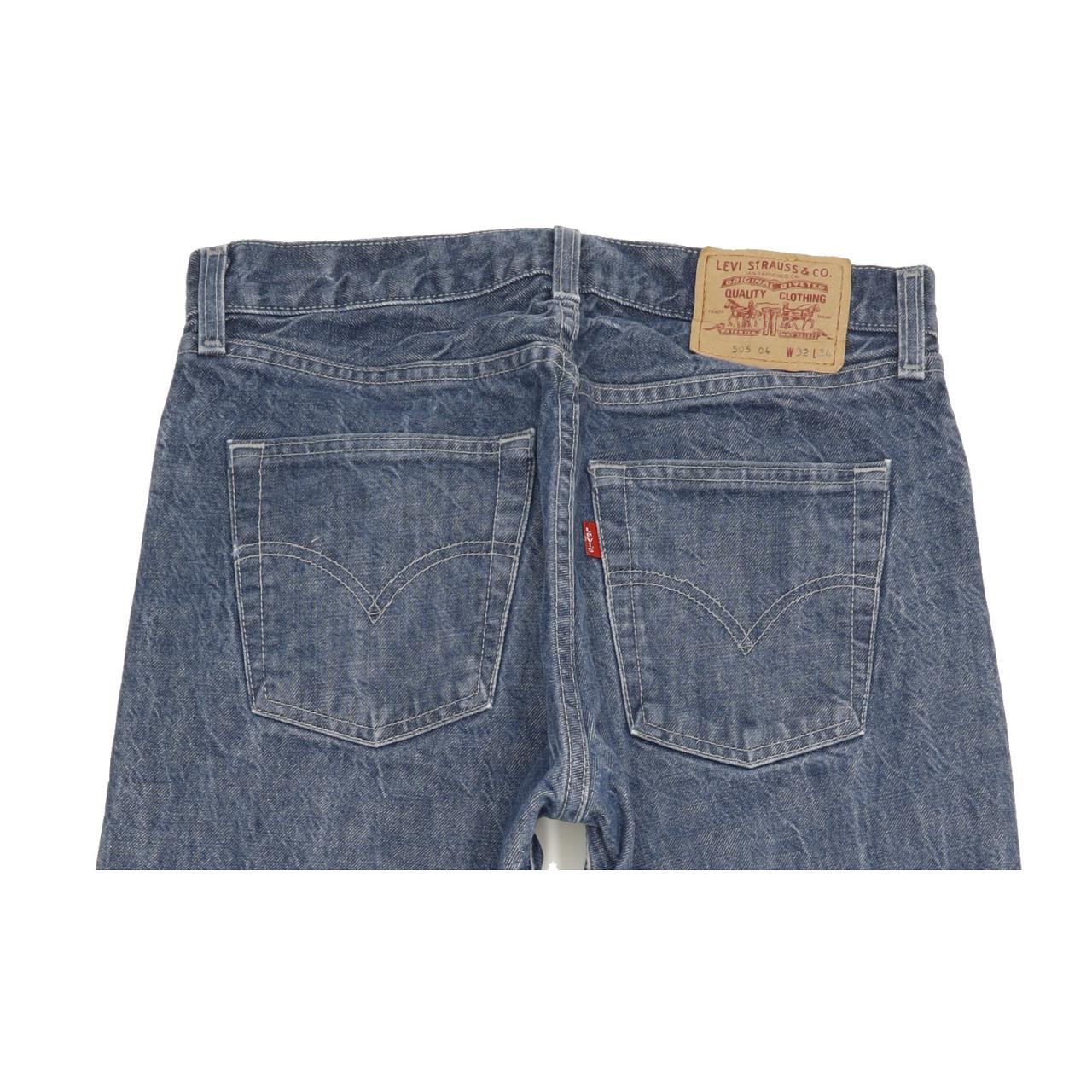 Levi's 505 Men Blue Straight Regular Jeans W32 L33
