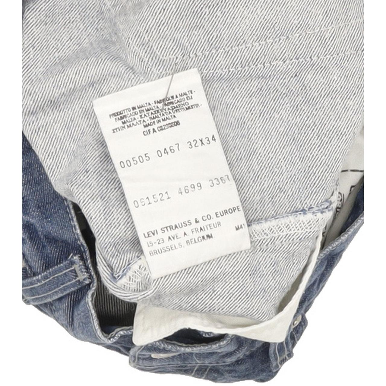 Levi's 505 Men Blue Straight Regular Jeans W32 L33