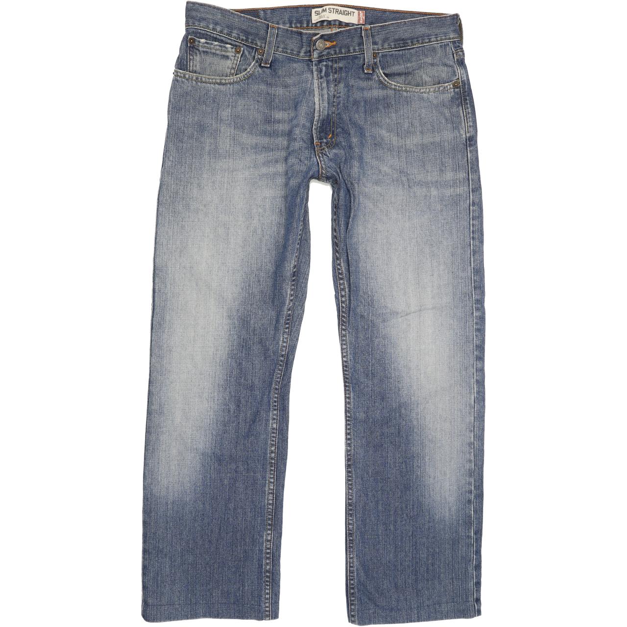 Levi's 514 Men Blue Straight Regular Jeans W34 L29