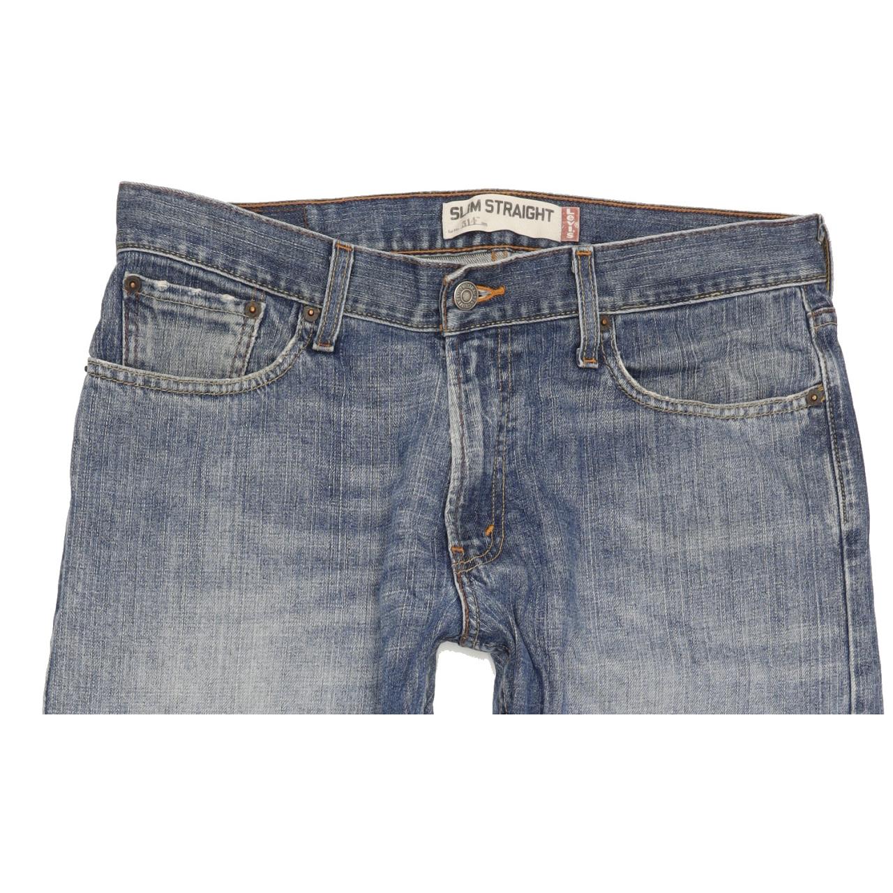 Levi's 514 Men Blue Straight Regular Jeans W34 L29