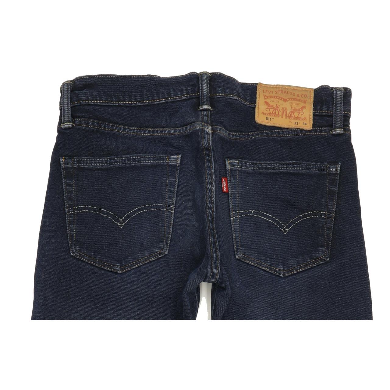 Levi's 511 Men Blue Straight Slim Stretch Jeans W31 L34