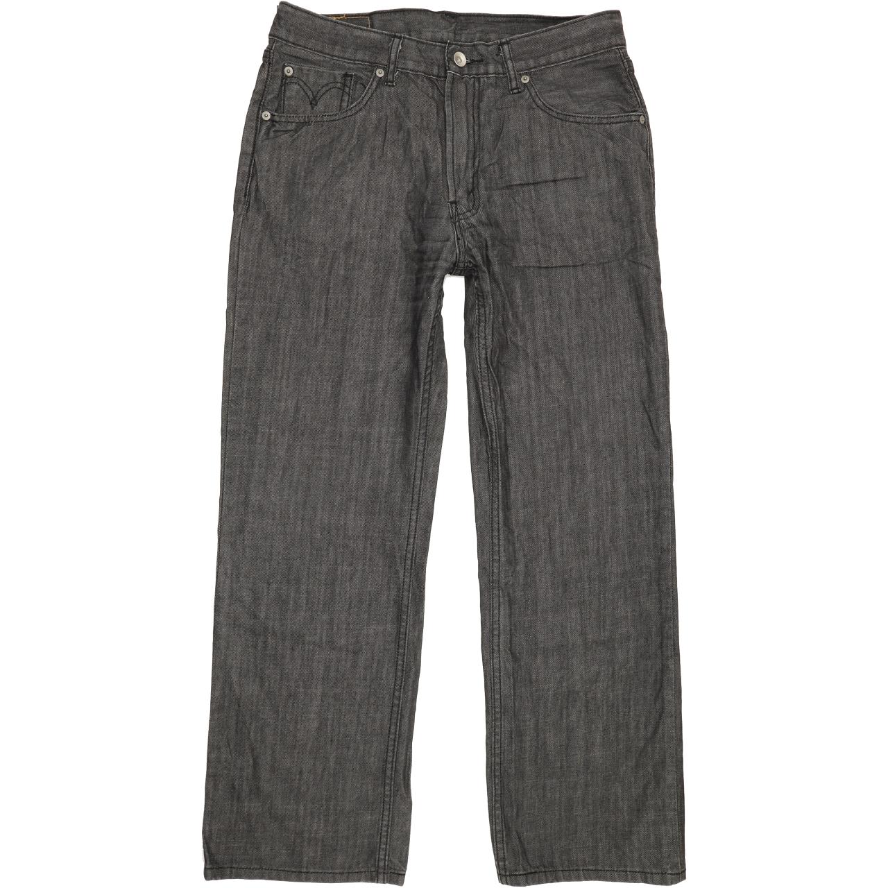 Levi's 506 Men Charcoal Straight Regular Jeans W33 L29