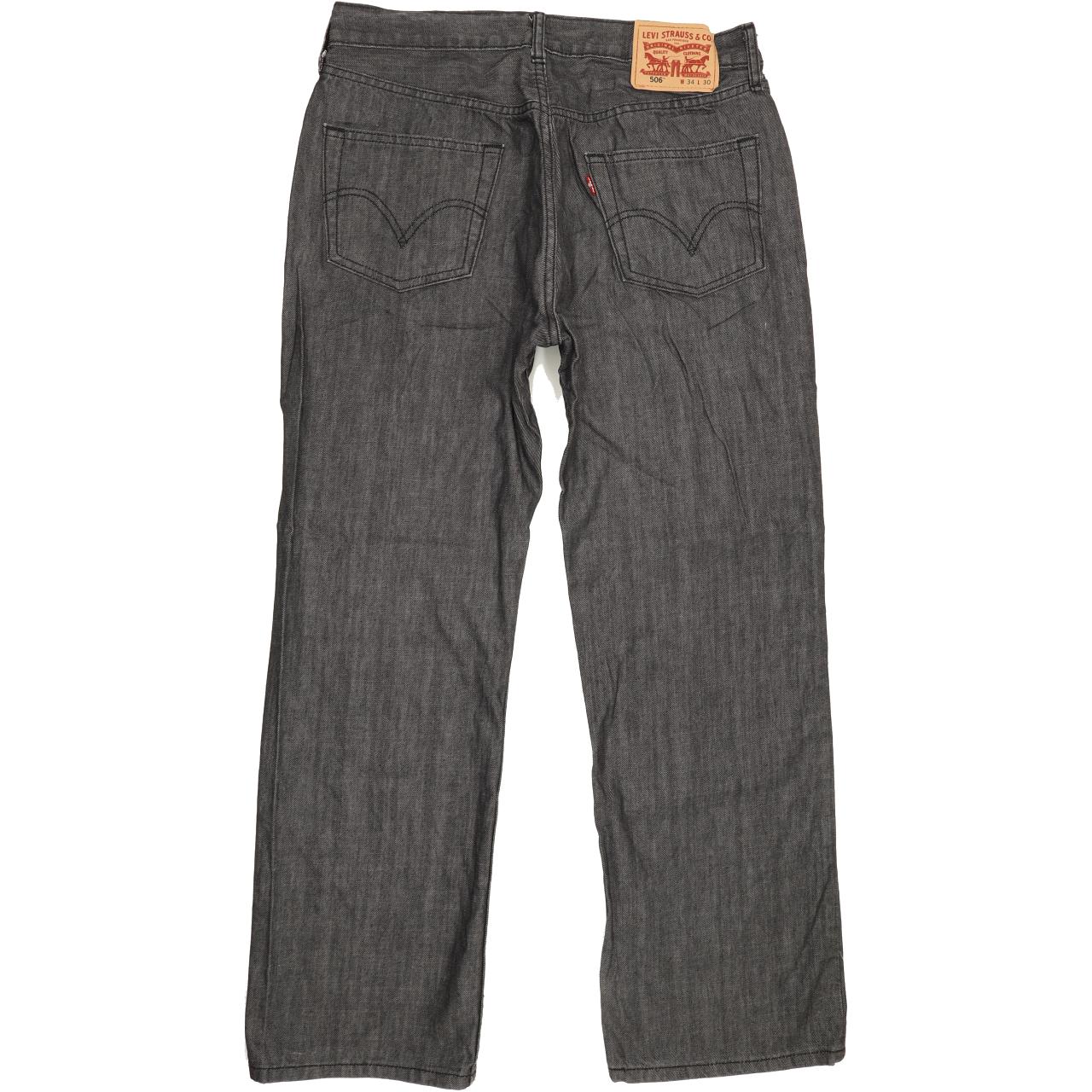 Levi's 506 Men Charcoal Straight Regular Jeans W33 L29