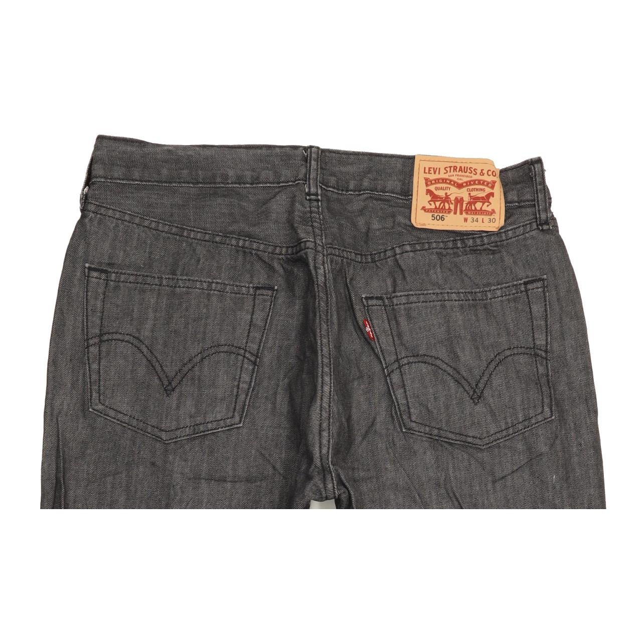 Levi's 506 Men Charcoal Straight Regular Jeans W33 L29
