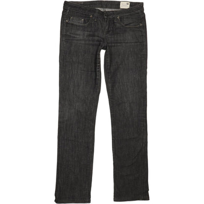 G-Star 3301 Women Charcoal Straight Slim Stretch Jeans W29 L32