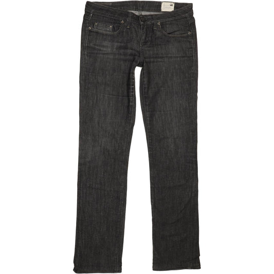 G-Star 3301 Women Charcoal Straight Slim Stretch Jeans W29 L32