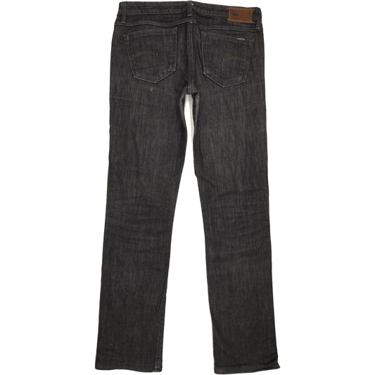 G-Star 3301 Women Charcoal Straight Slim Stretch Jeans W29 L32