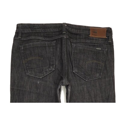 G-Star 3301 Women Charcoal Straight Slim Stretch Jeans W29 L32