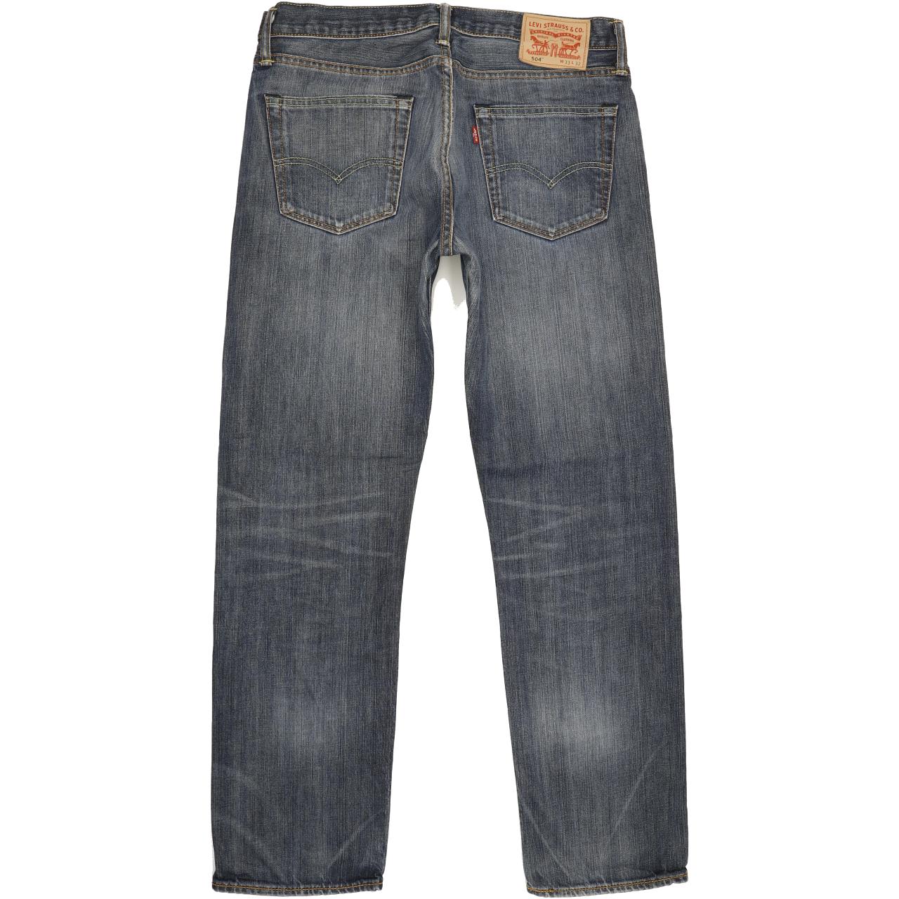 Levi's 504 Men Blue Straight Regular Jeans W33 L31