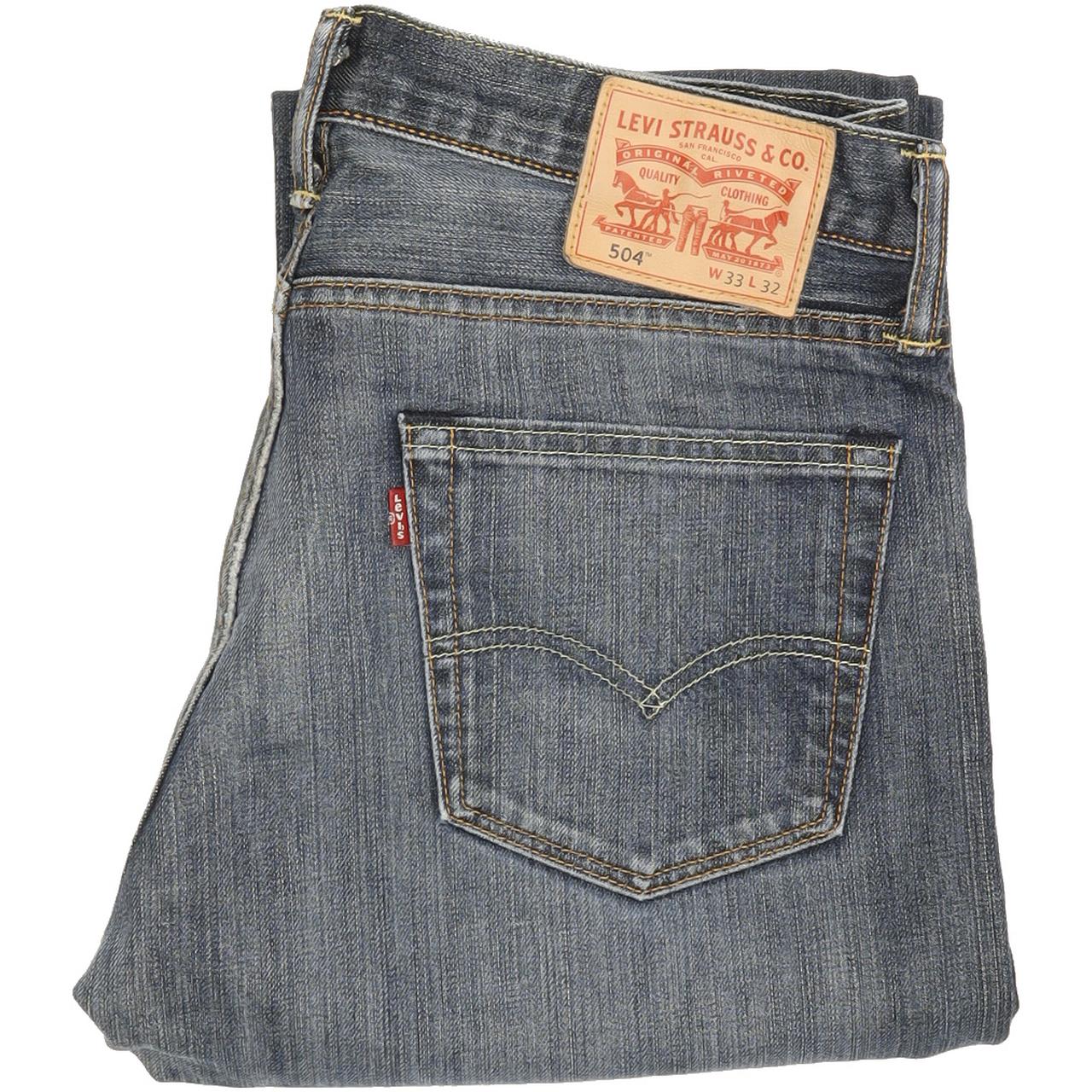 Levi's 504 Men Blue Straight Regular Jeans W33 L31