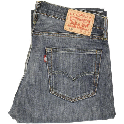 Levi's 504 Men Blue Straight Regular Jeans W33 L31