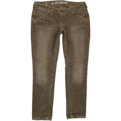 G-Star Limit Women Brown Straight Slim Jeans W30 L29