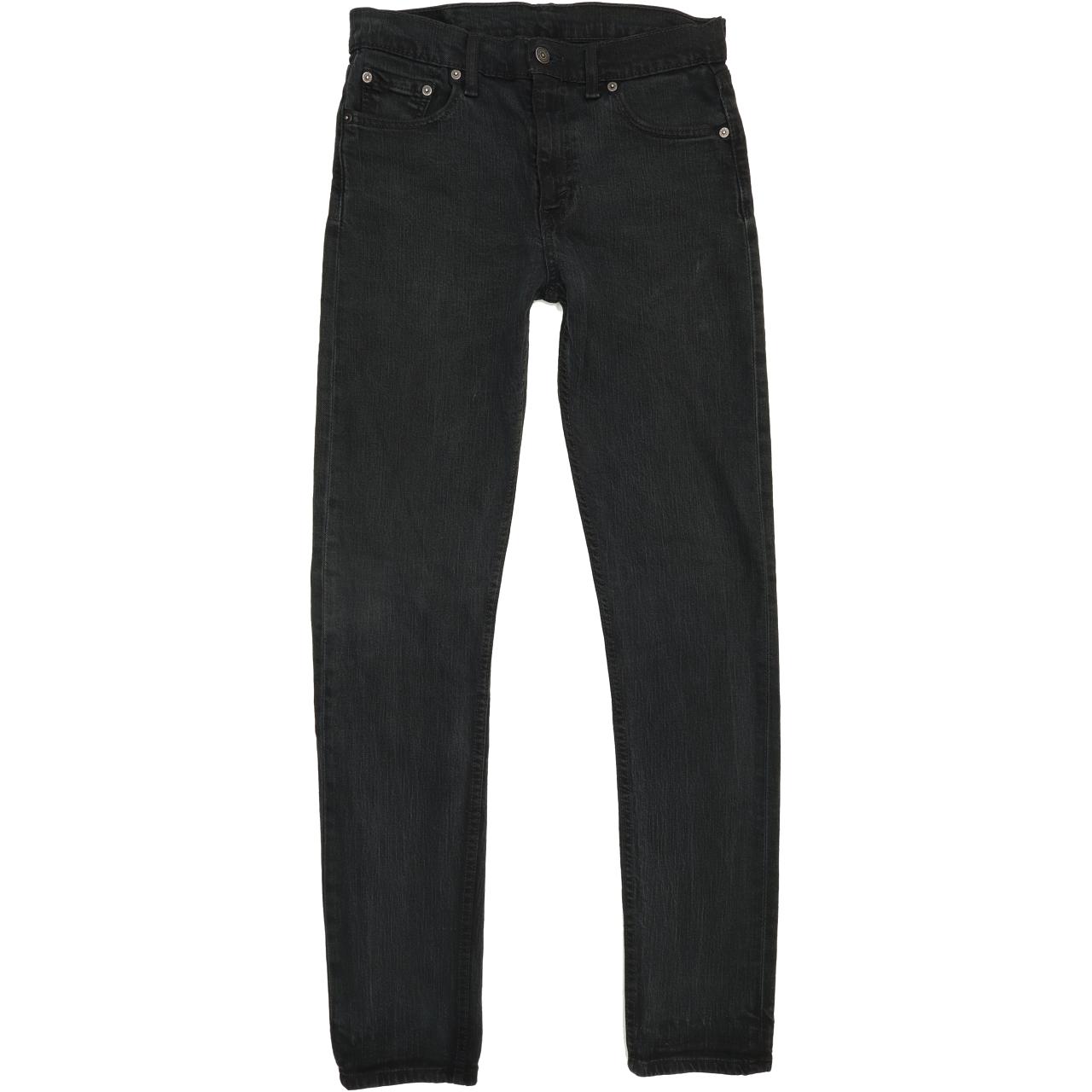 Levi's Men Black Straight Regular Stretch Jeans W30 L33