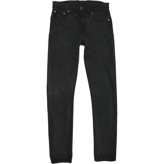 Levi's Men Black Straight Regular Stretch Jeans W30 L33