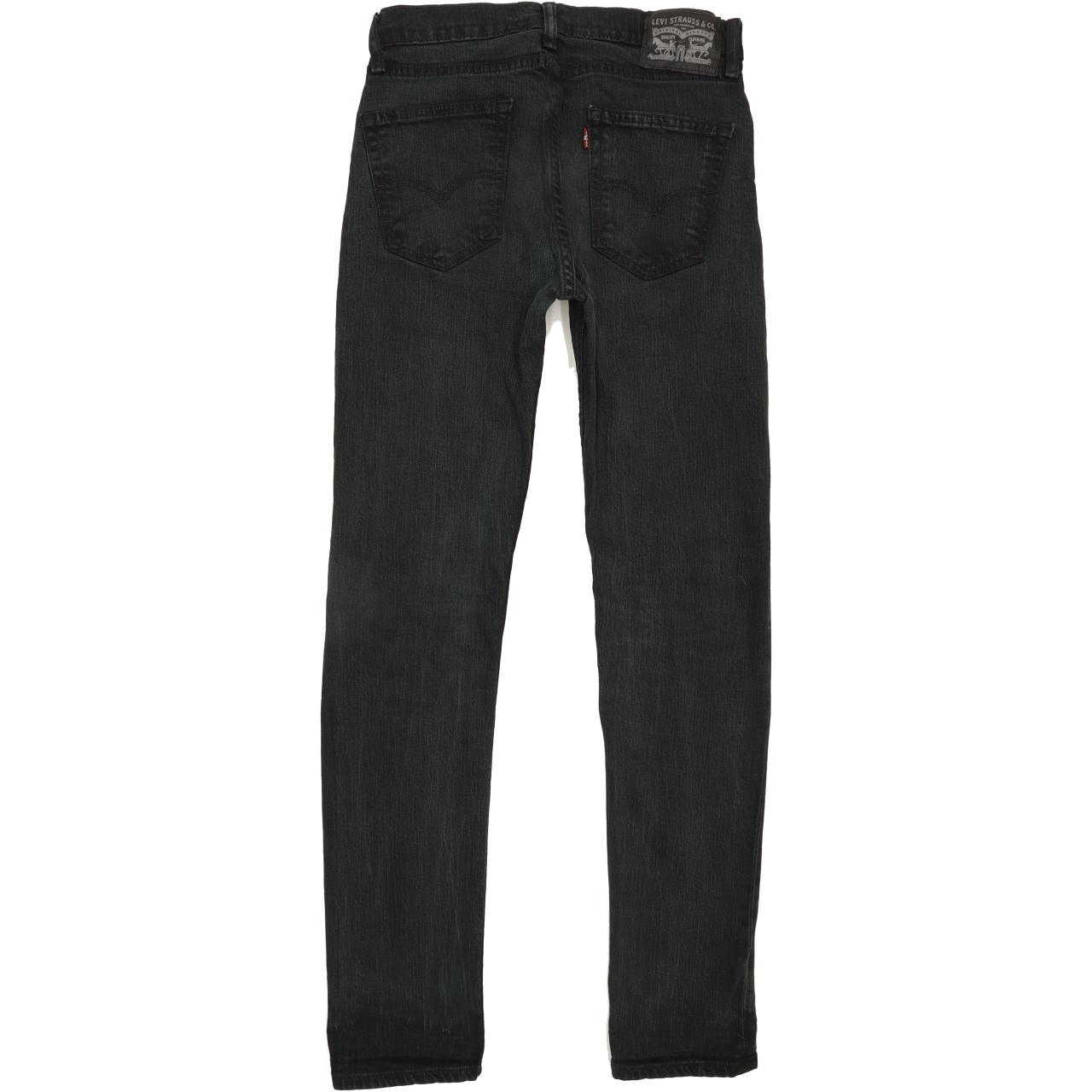 Levi's Men Black Straight Regular Stretch Jeans W30 L33