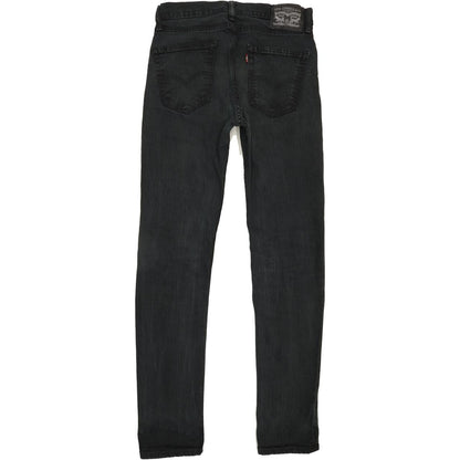 Levi's Men Black Straight Regular Stretch Jeans W30 L33