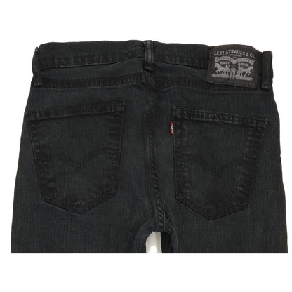 Levi's Men Black Straight Regular Stretch Jeans W30 L33