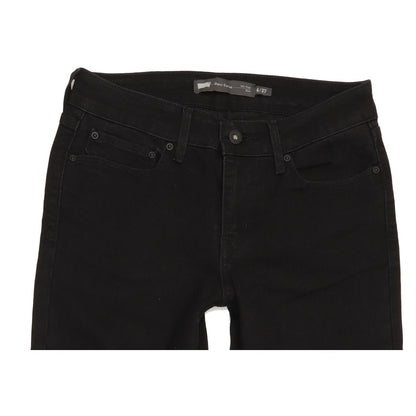 Levi's Demi Curve Women Black Straight Slim Stretch Jeans W27 L30