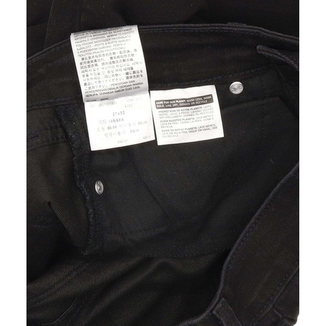 Levi's Demi Curve Women Black Straight Slim Stretch Jeans W27 L30