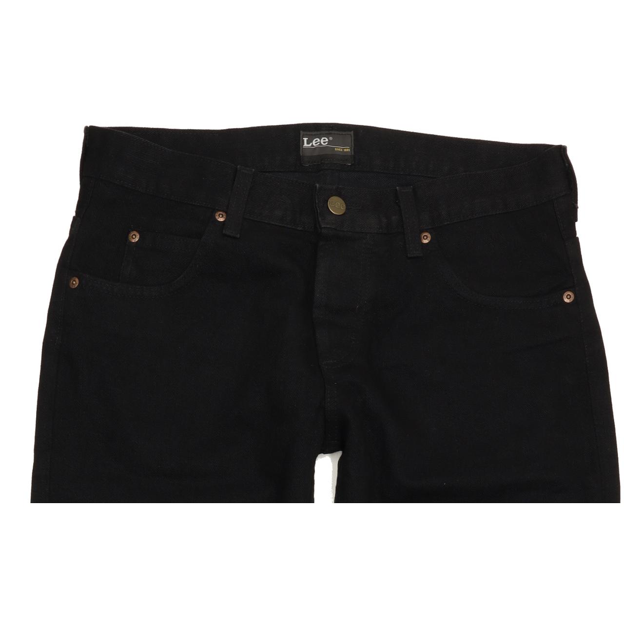 Lee Knox Men Black Straight Regular Jeans W33 L29