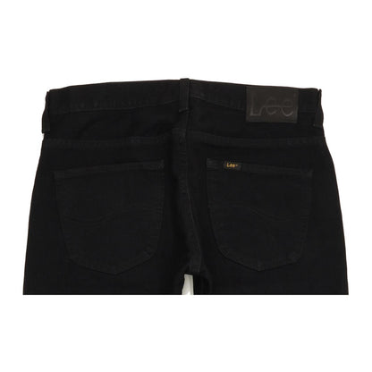 Lee Knox Men Black Straight Regular Jeans W33 L29