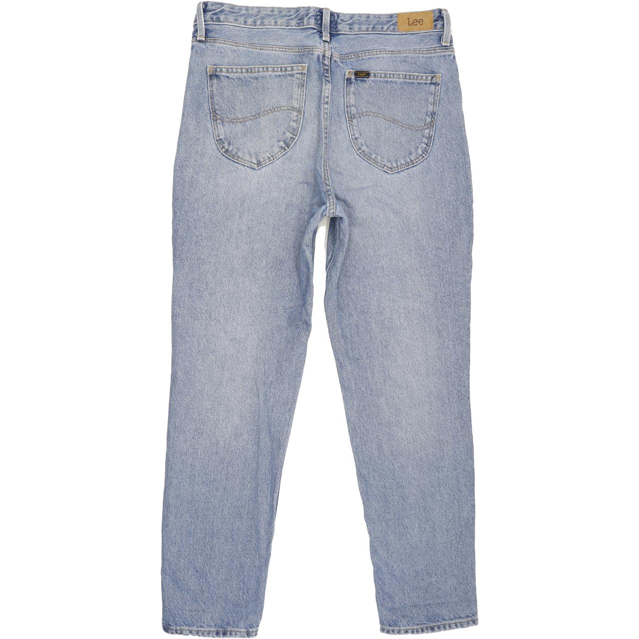 Lee Blue Straight Regular Mom Jeans High Waisted W32 L29