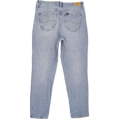 Lee Blue Straight Regular Mom Jeans High Waisted W32 L29