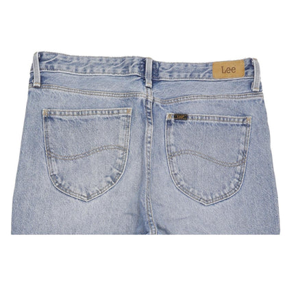 Lee Blue Straight Regular Mom Jeans High Waisted W32 L29