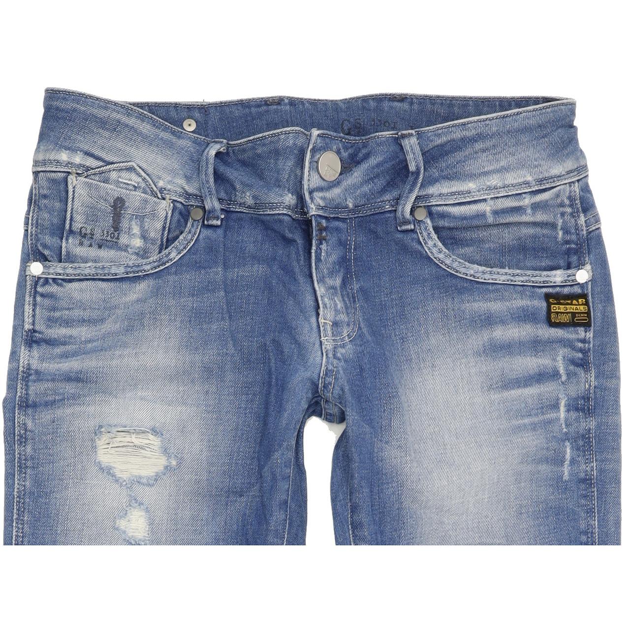 G-Star Fender Women Blue Skinny Slim Stretch Jeans W28 L33