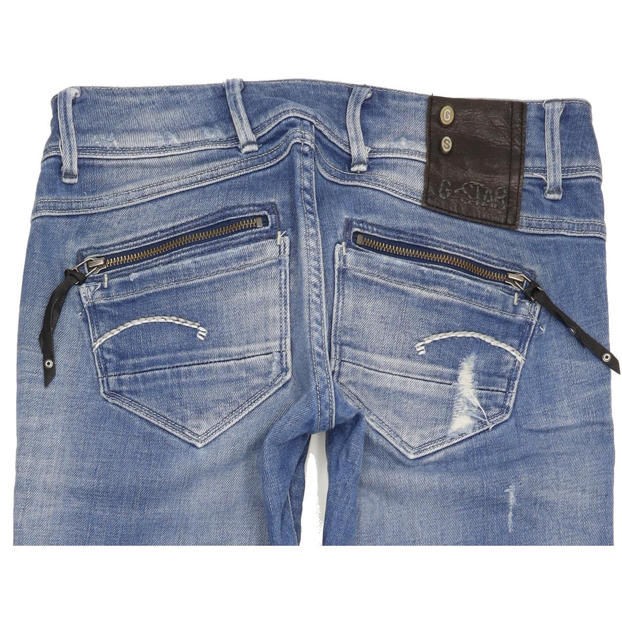 G-Star Fender Women Blue Skinny Slim Stretch Jeans W28 L33