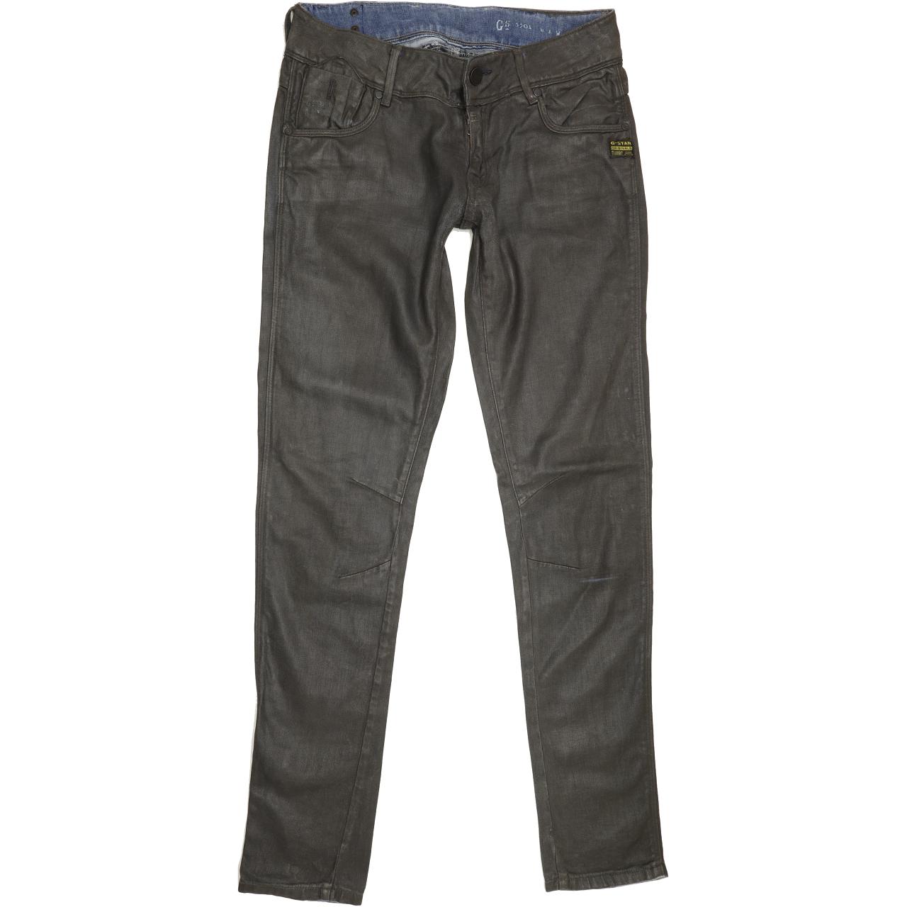 G-Star Fender Women Grey Skinny Regular Stretch Jeans W30 L33
