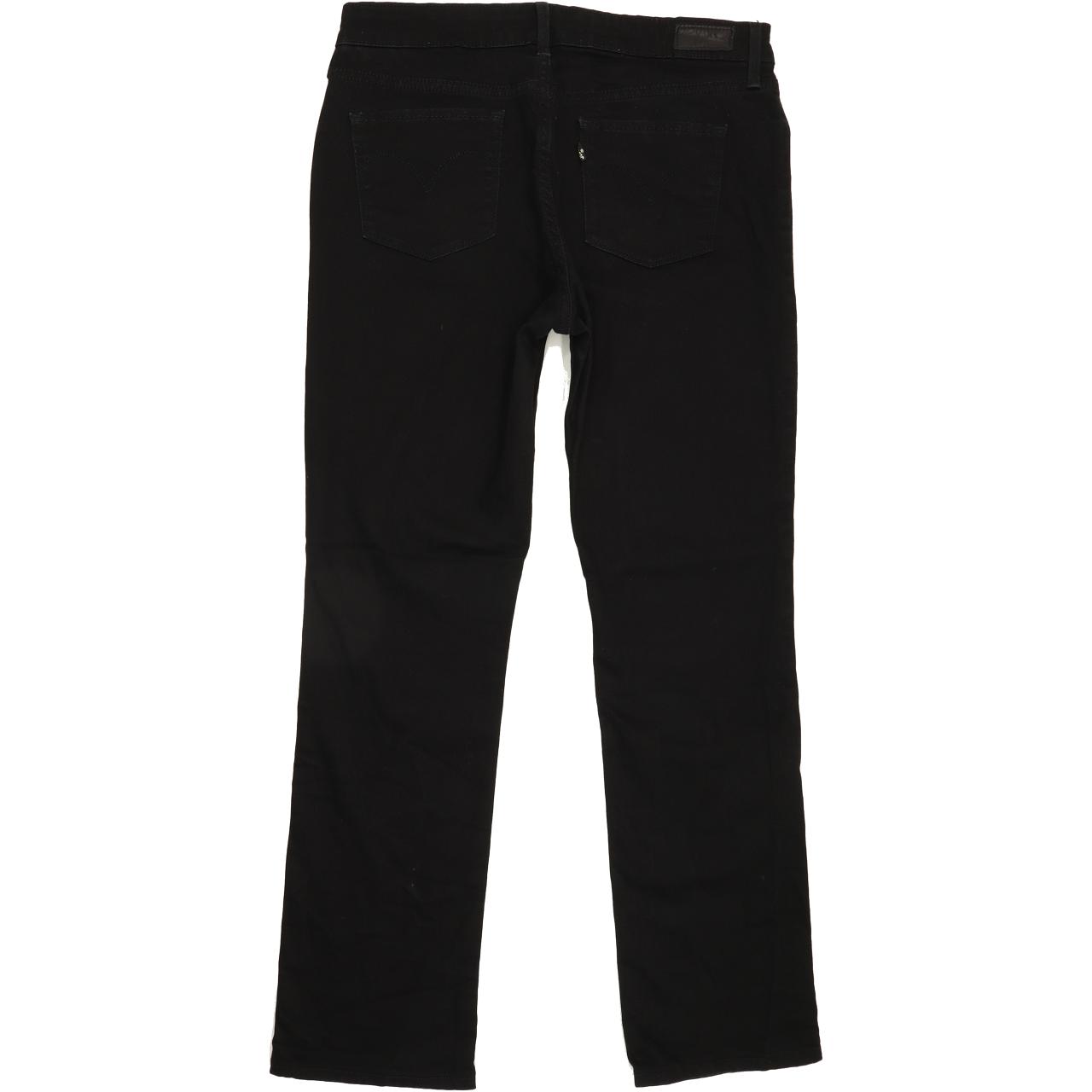 Levi's Slight Curve Women Black Straight Regular Stretch Jeans W30 L30