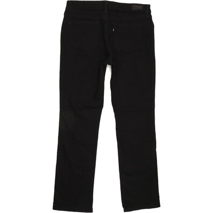 Levi's Slight Curve Women Black Straight Regular Stretch Jeans W30 L30