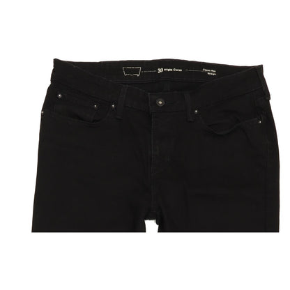 Levi's Slight Curve Women Black Straight Regular Stretch Jeans W30 L30