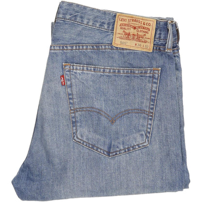 Levi's 505 Men Blue Straight Regular Jeans W36 L32