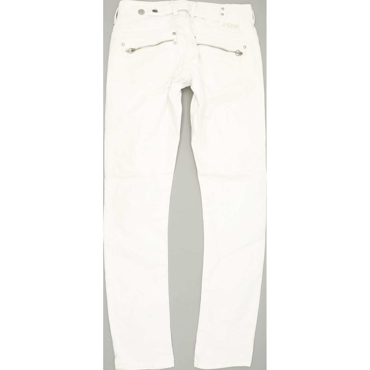 G-Star Corvet Women White Tapered Regular Stretch Jeans W29 L30