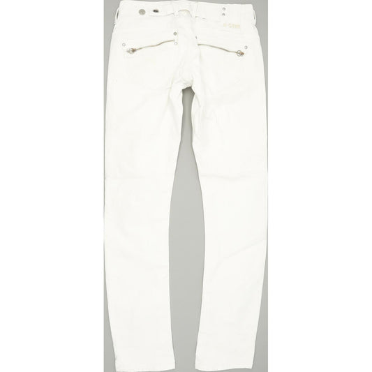 G-Star Corvet Women White Tapered Regular Stretch Jeans W29 L30
