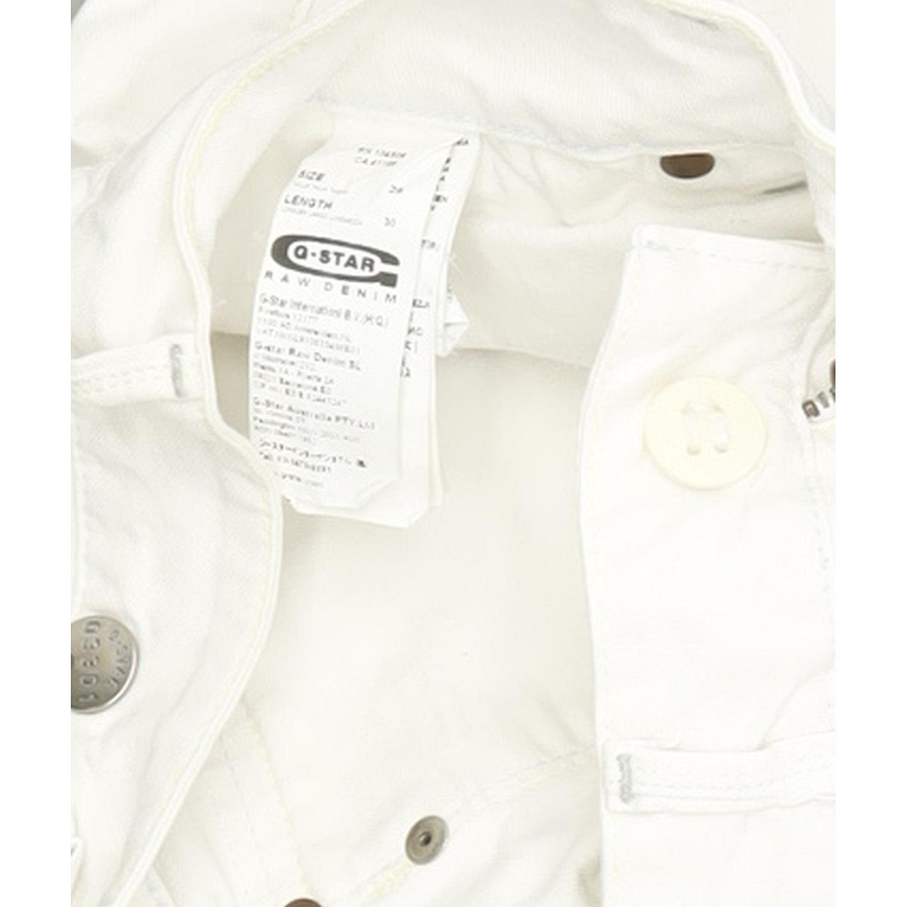 G-Star Corvet Women White Tapered Regular Stretch Jeans W29 L30