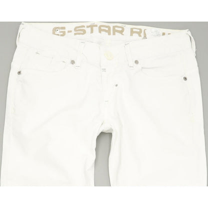 G-Star Corvet Women White Tapered Regular Stretch Jeans W29 L30