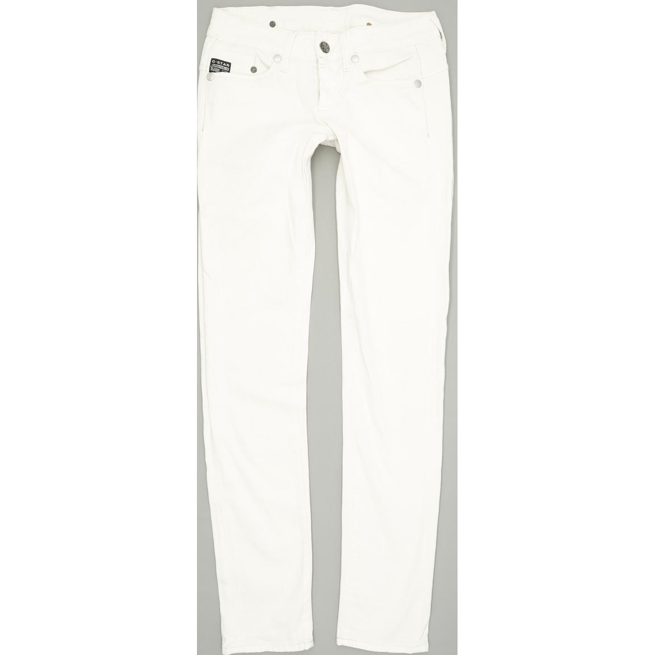 G-Star Women White Skinny Slim Stretch Jeans W26 L32