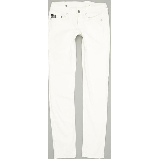 G-Star Women White Skinny Slim Stretch Jeans W26 L32