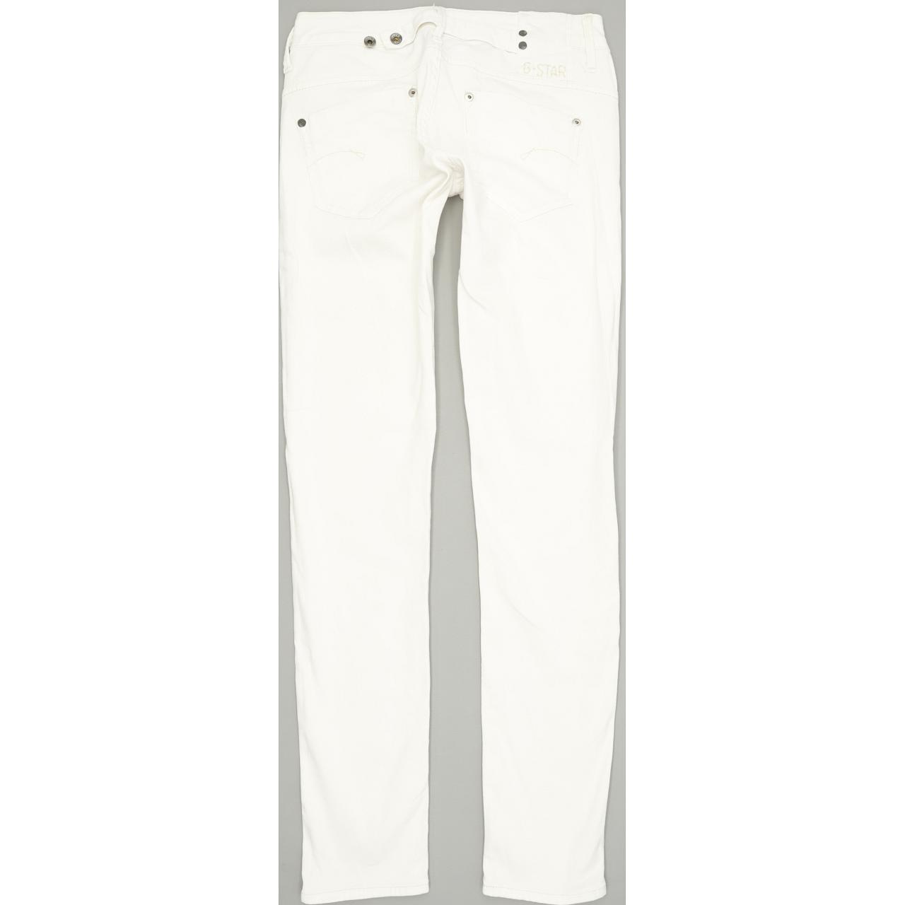 G-Star Women White Skinny Slim Stretch Jeans W26 L32