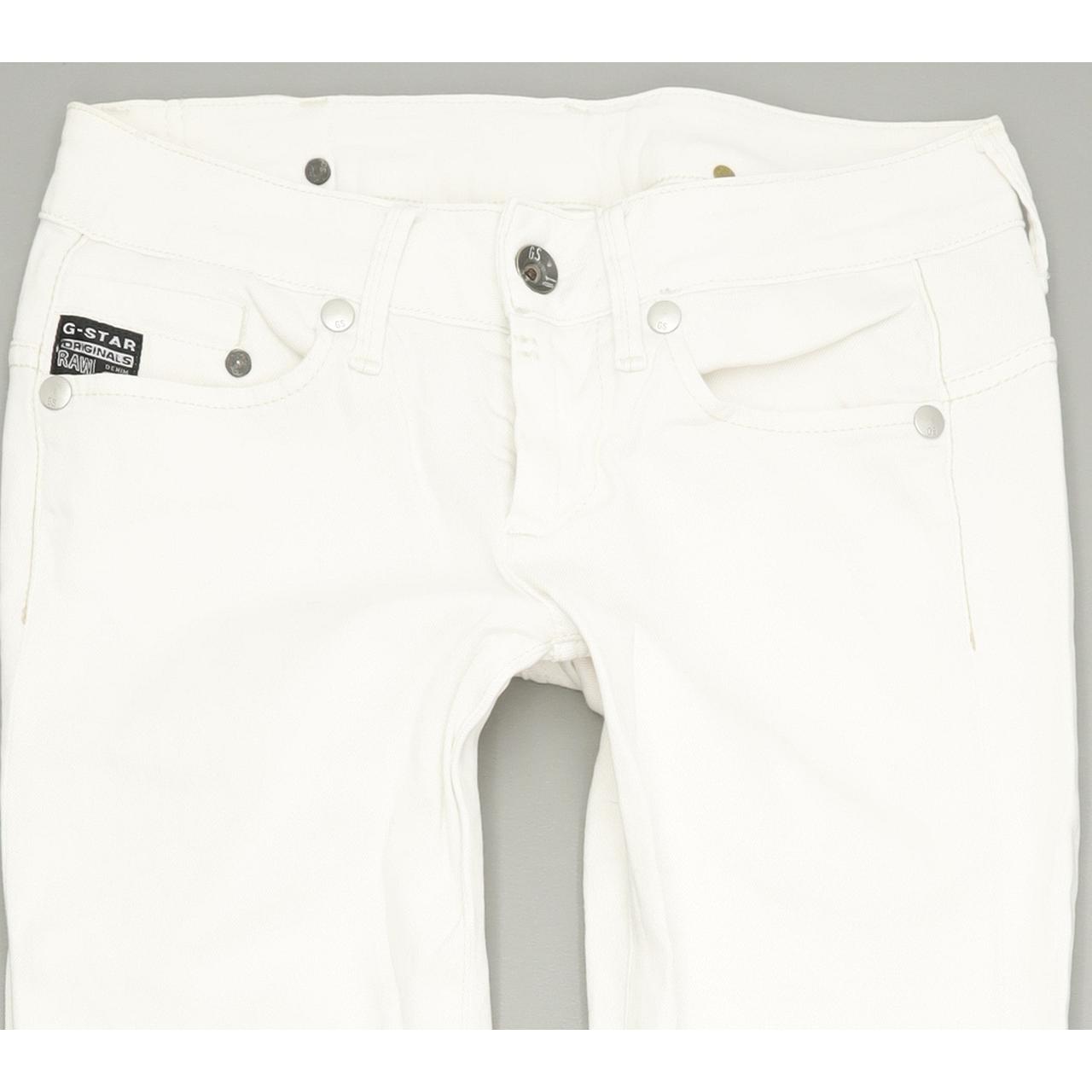 G-Star Women White Skinny Slim Stretch Jeans W26 L32