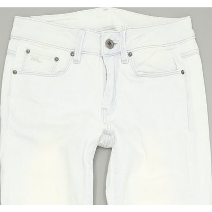 G-Star 3301 Contour High Women Blue Skinny Slim Stretch Jeans W25 L30
