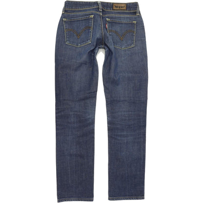 Levi's 571 Women Blue Straight Slim Stretch Jeans W28 L28