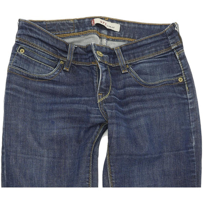 Levi's 571 Women Blue Straight Slim Stretch Jeans W28 L28