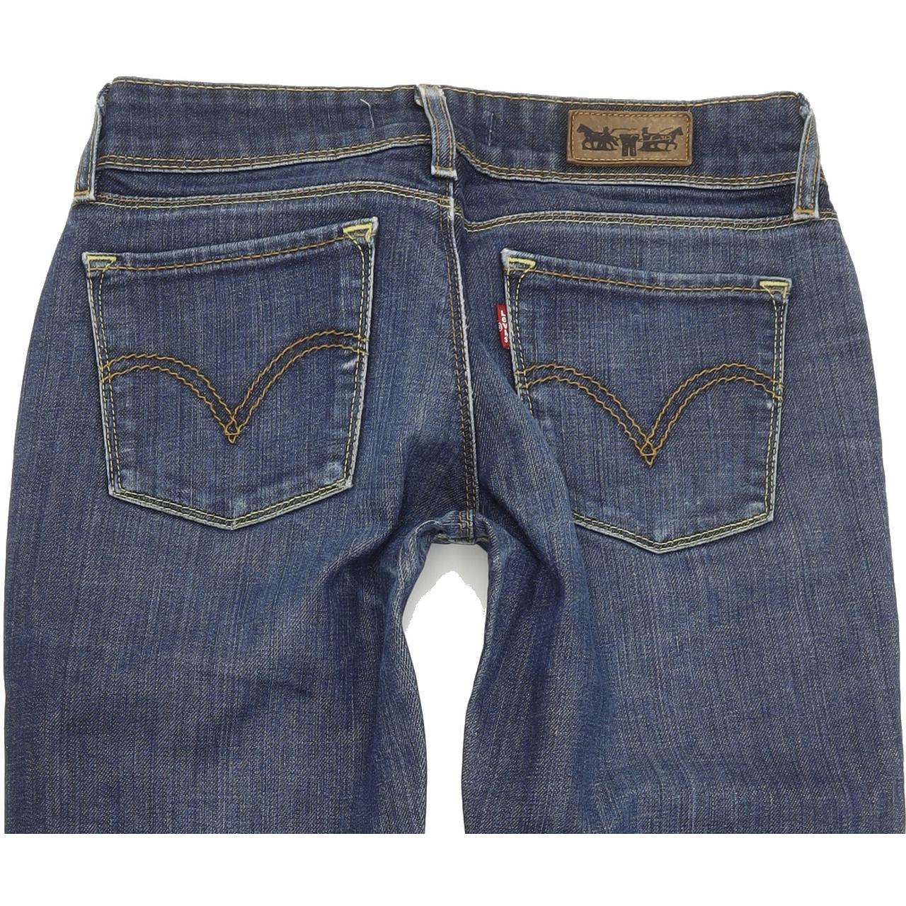 Levi's 571 Women Blue Straight Slim Stretch Jeans W28 L28