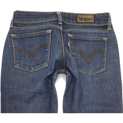 Levi's 571 Women Blue Straight Slim Stretch Jeans W28 L28