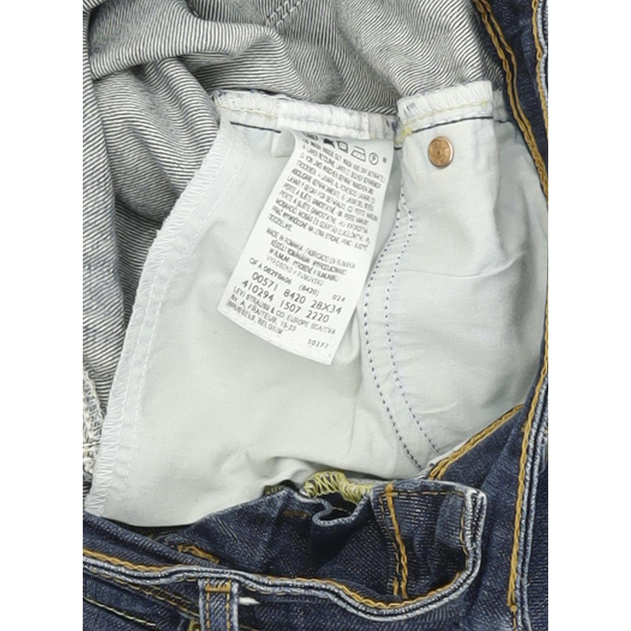 Levi's 571 Women Blue Straight Slim Stretch Jeans W28 L28
