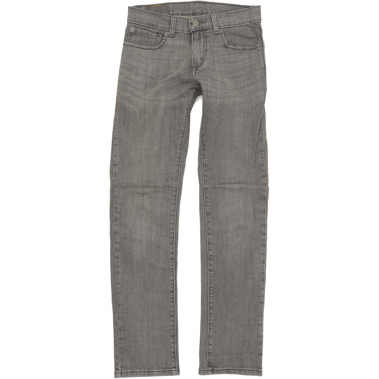 Levi's 510 Kids Grey Skinny Slim Stretch Jeans W26 L28